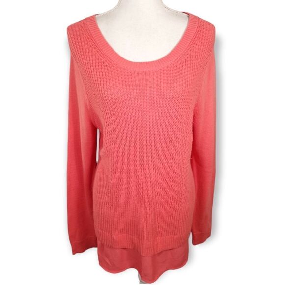CROFT & BARROW CORAL SWEATER SZ.XL EUC - Picture 1 of 6